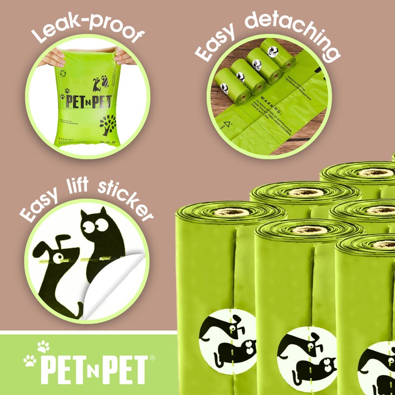 Pet N Pet Poop Bags For Dogs, 120 Counts Plant Based Dog Poop Bags Rolls, Thick Doggie Poo Bag, 100% Leak-proof, Easy to Use Pet Waste Bag - Image 2